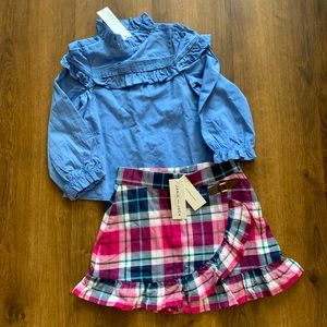 NWT Janie and Jack shirt and top outfit